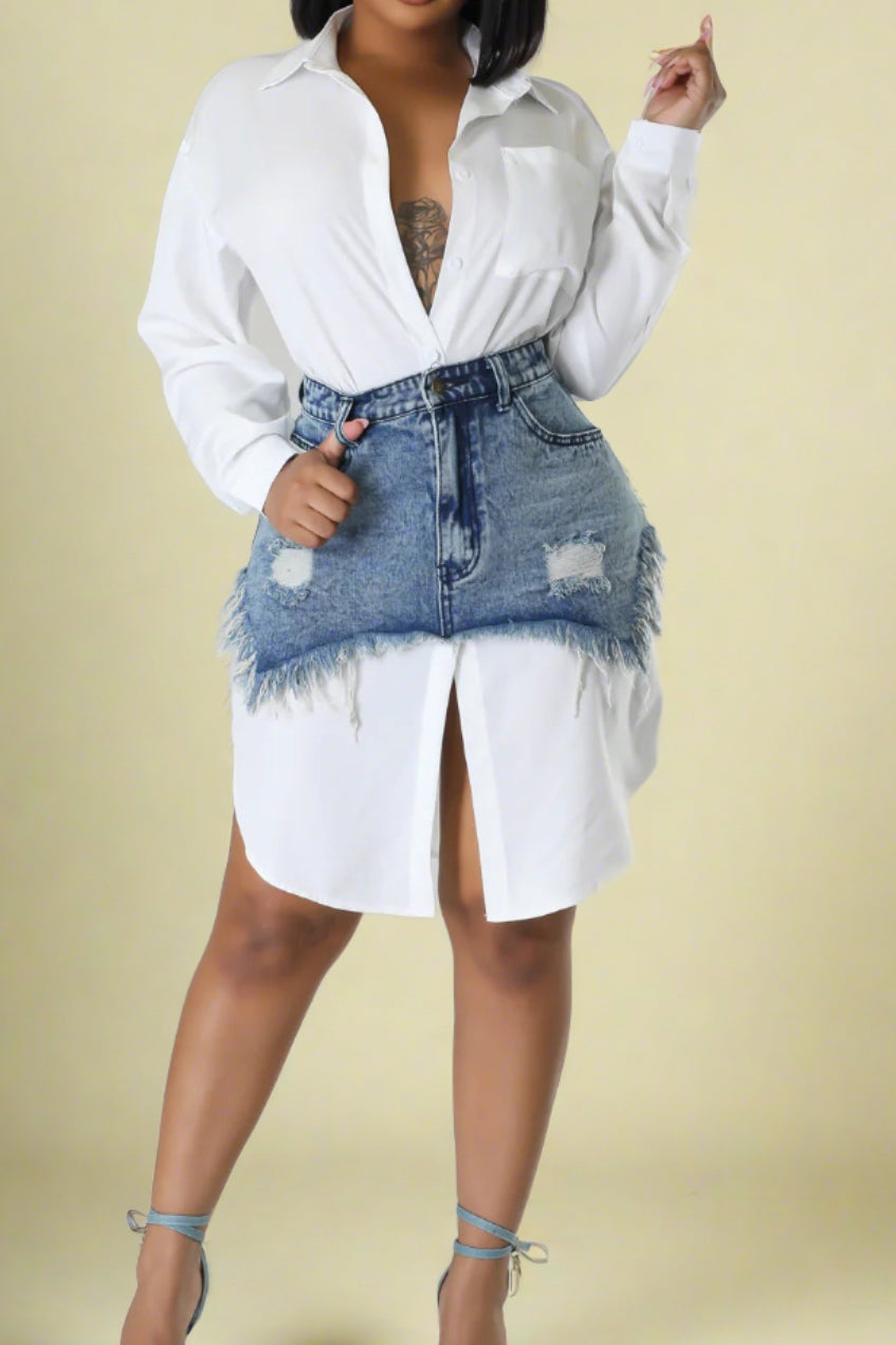 Denim Shirt Dress